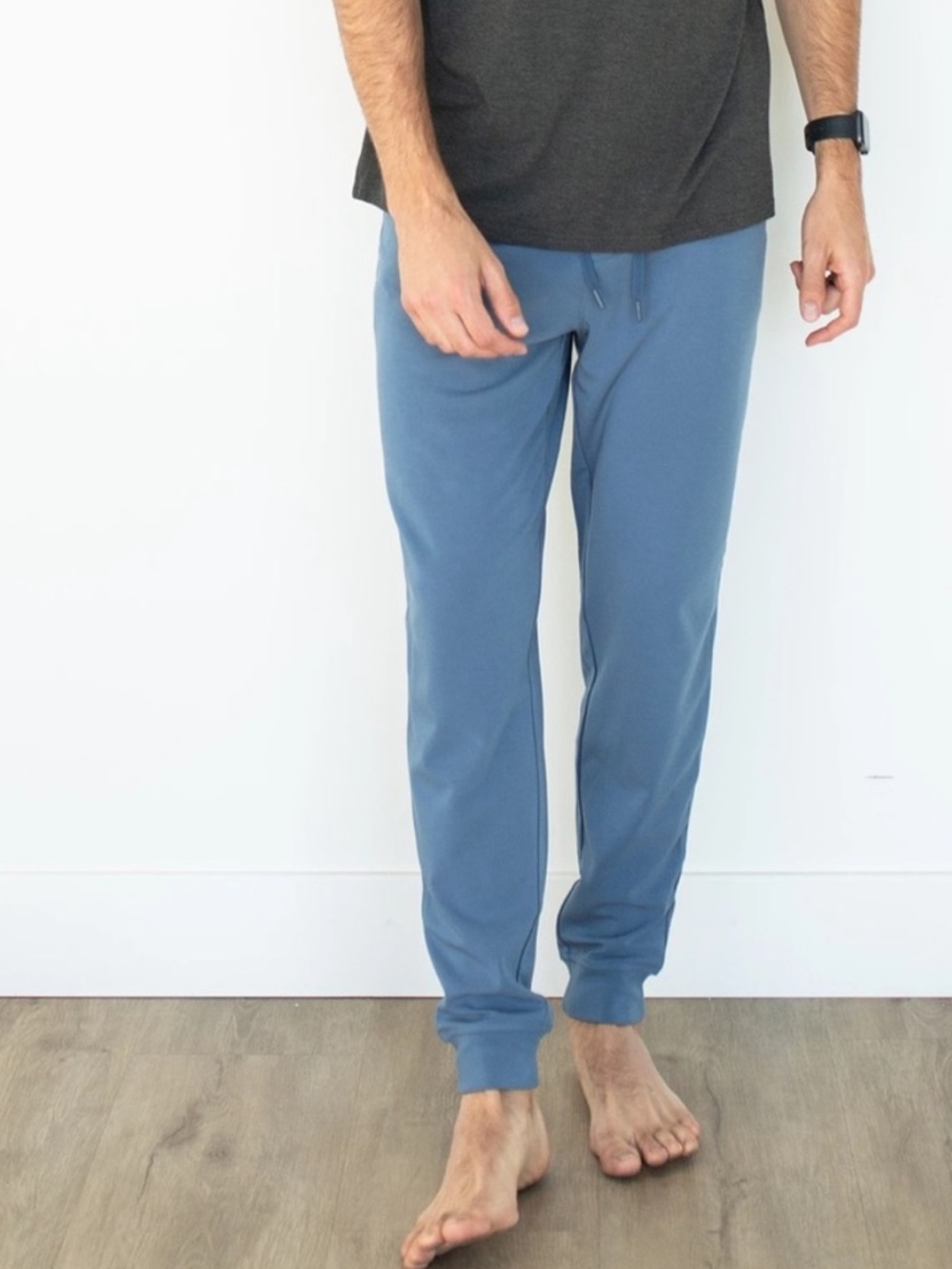 Cozy Earth Men's Ultra-Soft Bamboo Jogger Pants Blue Size XXL New!